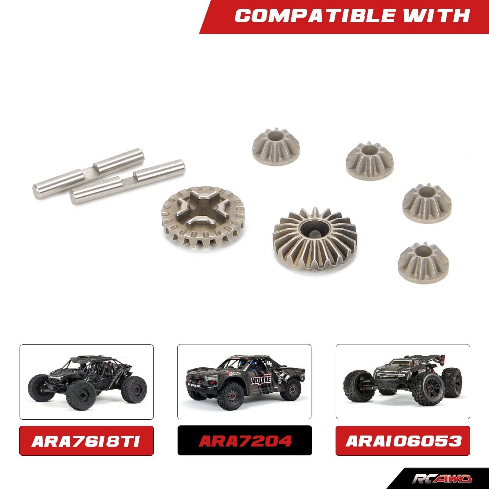 RCAWD ARRMA 6S Diff gear set RCAWD Arrma 6S Enhance Diff Gear Set ARA310985