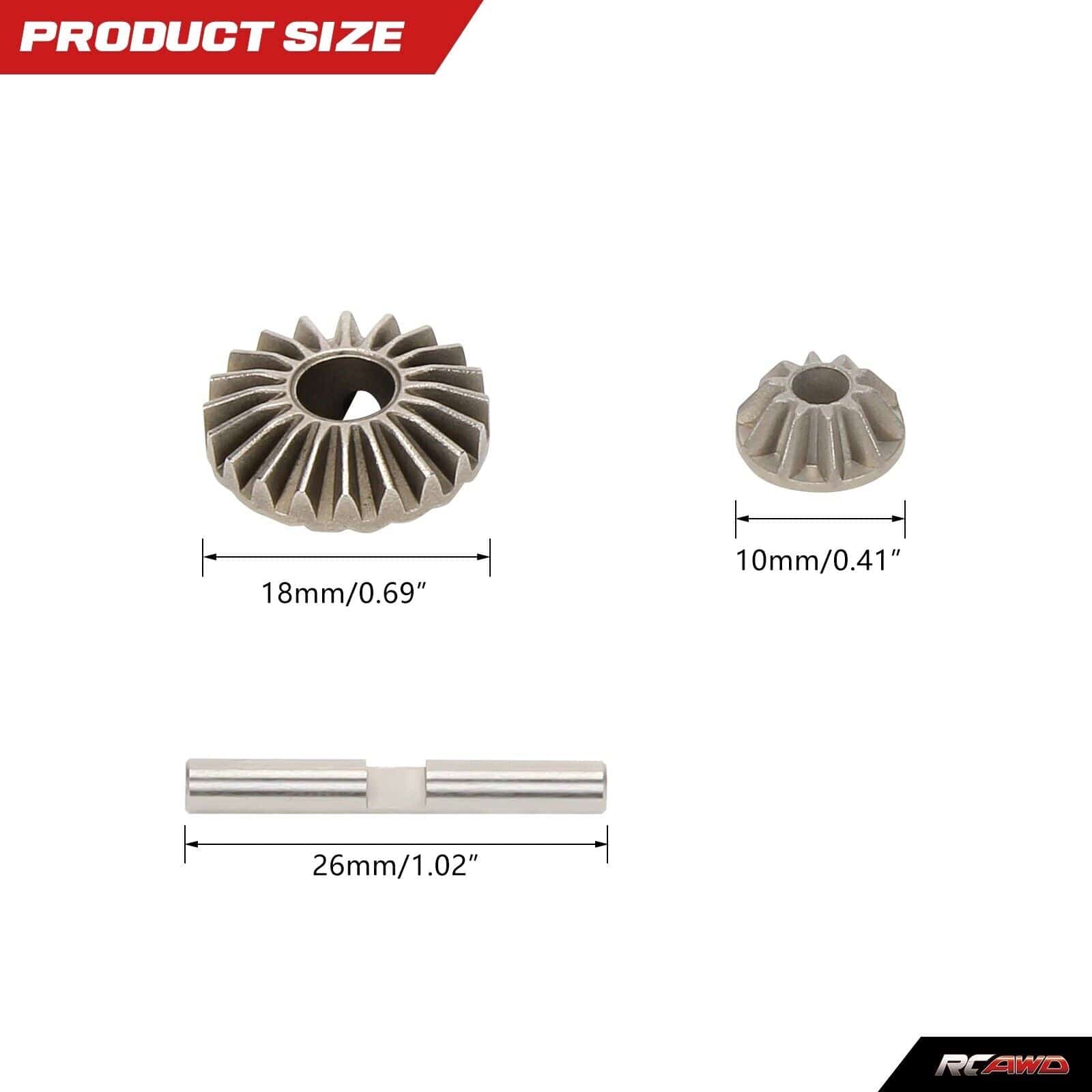 RCAWD ARRMA 6S Diff gear set RCAWD Arrma 6S Enhance Diff Gear Set ARA310985