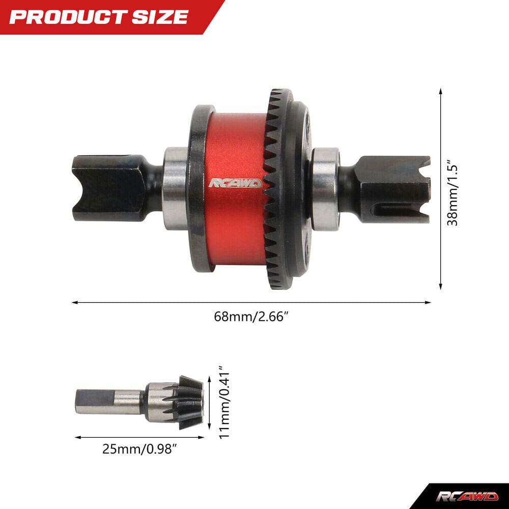 RCAWD Arrma 6s EXB Upgrades Differential Set with Input gear D2 - ARA310990R - RCAWD