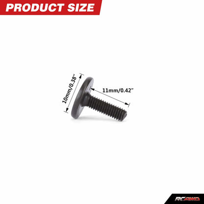RCAWD ARRMA 6S Front bumper Screws RCAWD ARRMA 6S Front Splitter M3 8MM Large Head Screws