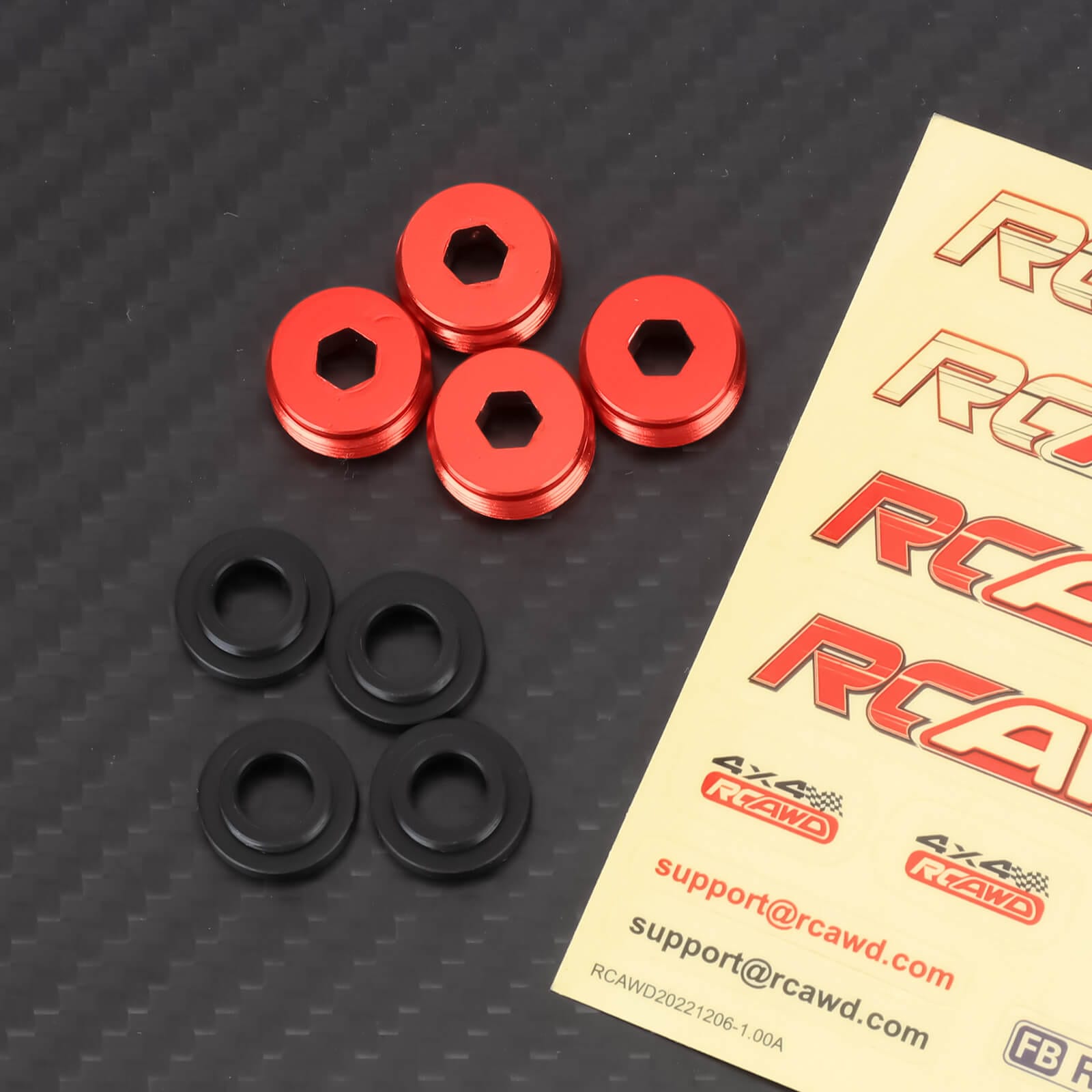 RCAWD ARRMA 6S Front Hub Nut RCAWD ARRMA 6S Steering Linkage Ball Joint Screw Hub Nut Kit