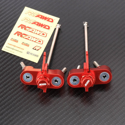 RCAWD ARRMA 6S Front Steering Knuckle Set RCAWD Alum Alloy Front Steering Knuckle Rear Hub Carrier Set For Arrma 1/7 1/8 6S Upgrade Parts