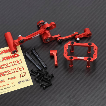 RCAWD ARRMA 6S Full Set RCAWD Alum Alloy Steering Servo Mount Set with 23T 25T Servo Arm for Arrma 6S Upgrade Parts