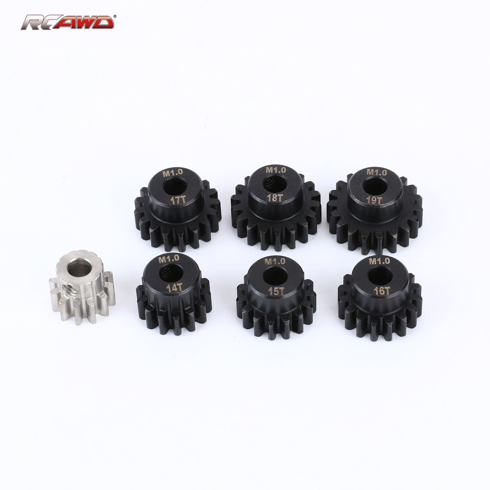 pinion gear motor RCAWD 12T-19T Mod1.0 Safe-D5 Moto Pinion Gears for Arrma 6S Series Upgrade Parts, 12T