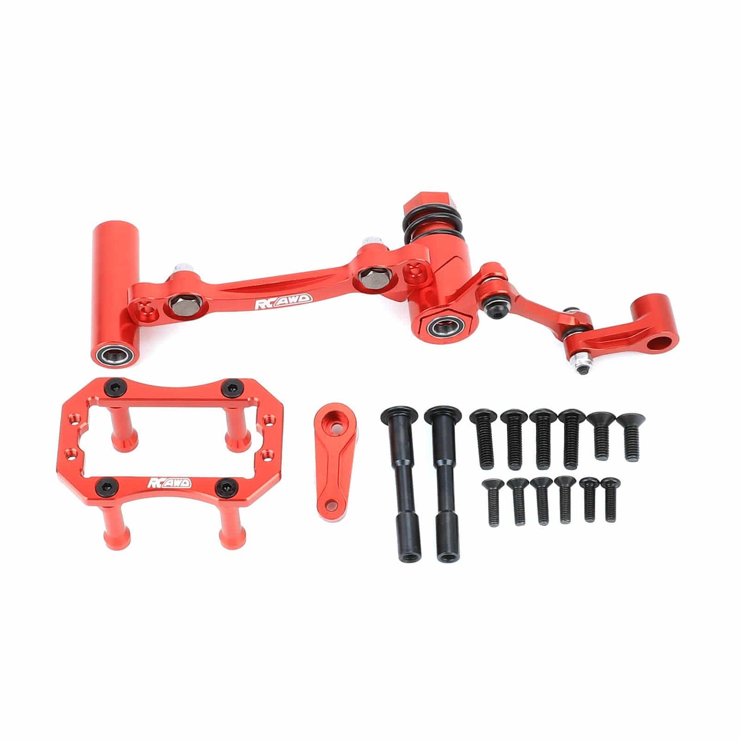 RCAWD ARRMA 6S RCAWD Alum Alloy Steering Servo Mount Set with 23T 25T Servo Arm for Arrma 6S Upgrade Parts