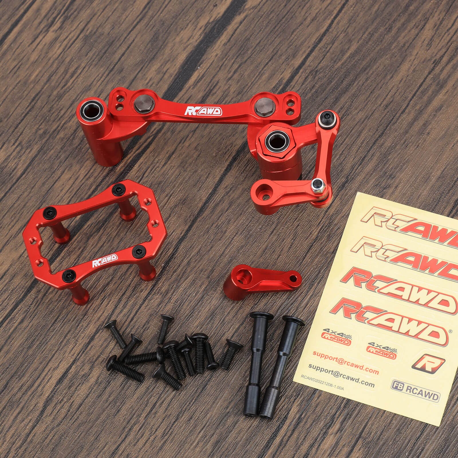 RCAWD ARRMA 6S RCAWD Alum Alloy Steering Servo Mount Set with 23T 25T Servo Arm for Arrma 6S Upgrade Parts