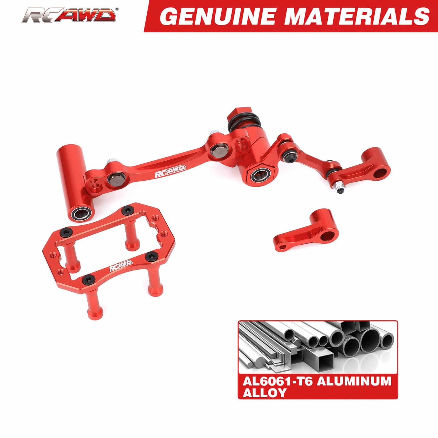 RCAWD ARRMA 6S RCAWD Alum Alloy Steering Servo Mount Set with 23T 25T Servo Arm for Arrma 6S Upgrade Parts