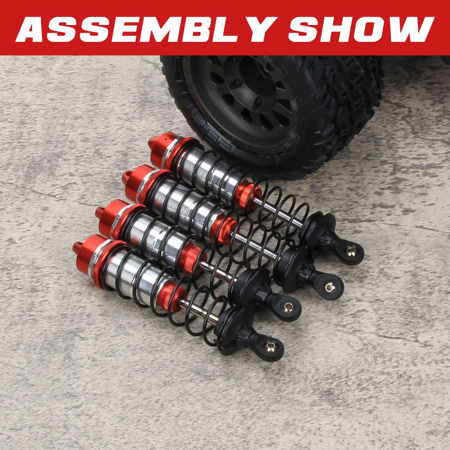 RCAWD ARRMA 6S RCAWD Arrma 117mm 134MM Front Rear Shock Absorber 5mm shaft 16mm Bore