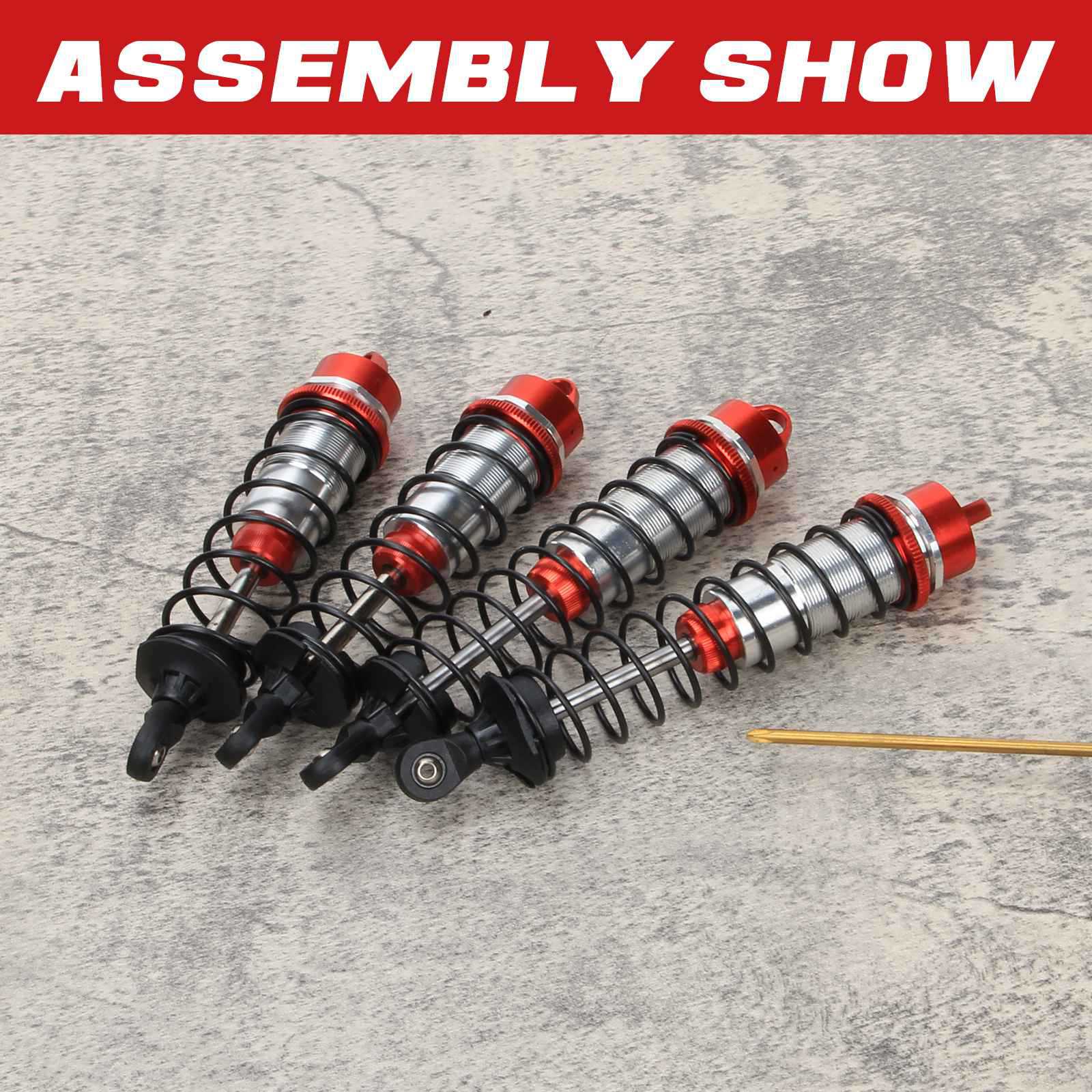 RCAWD ARRMA 6S RCAWD Arrma 117mm 134MM Front Rear Shock Absorber 5mm shaft 16mm Bore