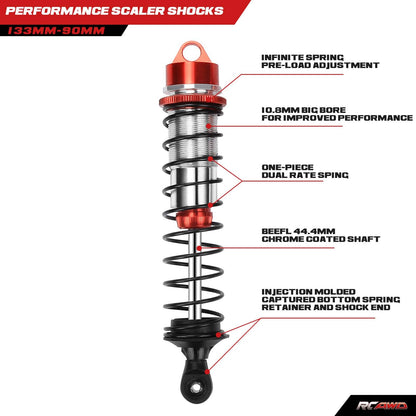 RCAWD ARRMA 6S RCAWD Arrma 117mm 134MM Front Rear Shock Absorber 5mm shaft 16mm Bore