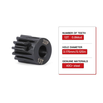 RCAWD ARRMA 6S RCAWD Arrma 3S 4S Steel 0.8MOD 32P Motor Gears
