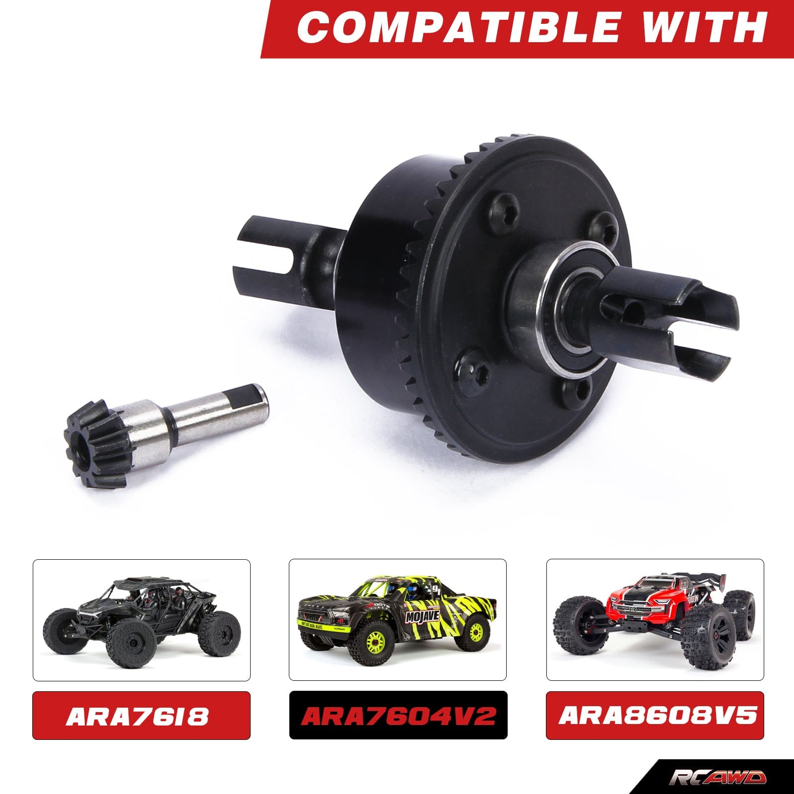 RCAWD ARRMA 6S RCAWD Arrma 6S 43T Diff Set with 10T Input Gear 2.0 Version