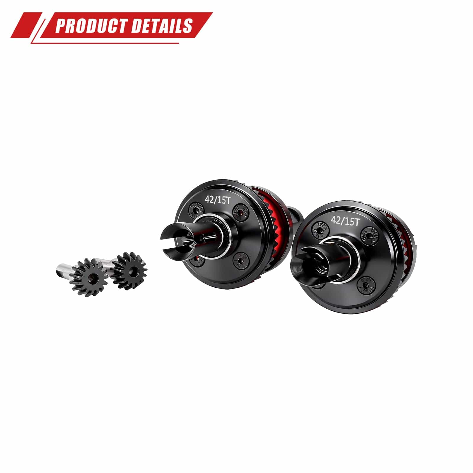 RCAWD ARRMA 6S RCAWD ARRMA 6S 8S 42T Front Rear Differential Set with 15T Input Gear Limited Slip Kits