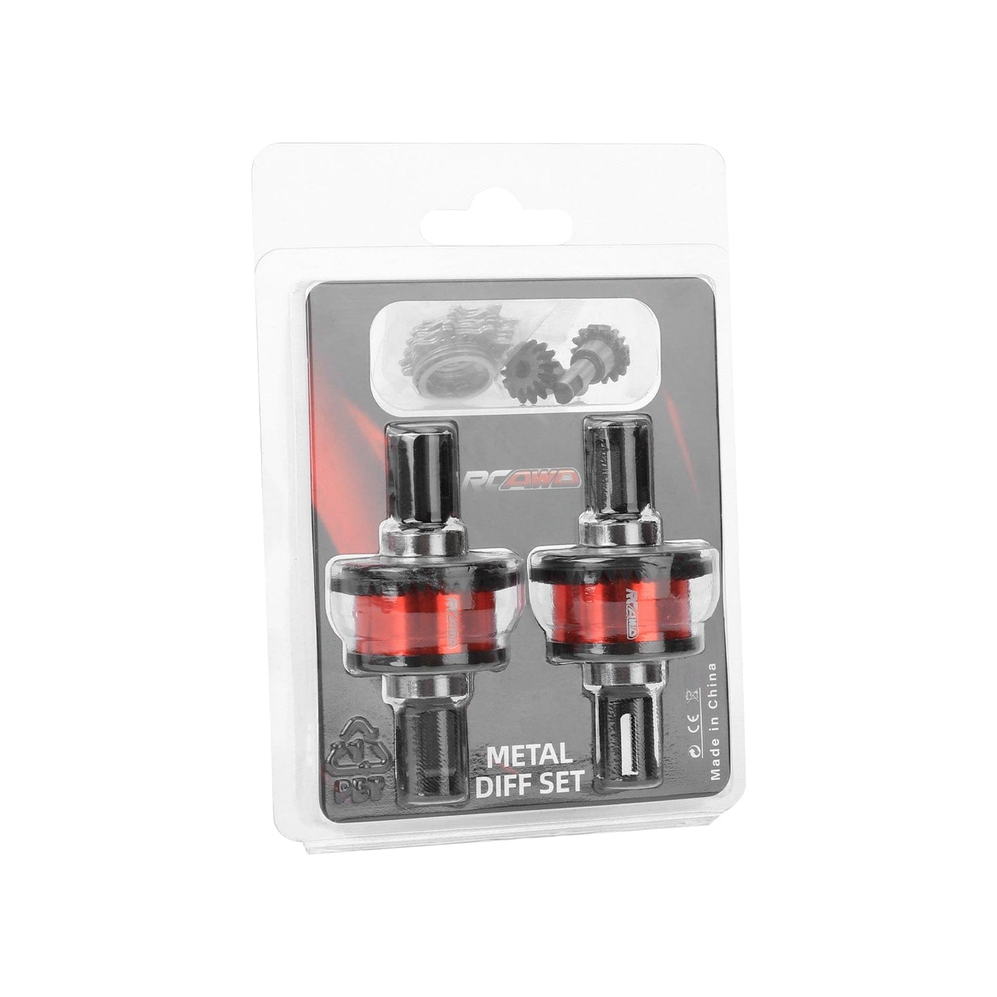 RCAWD ARRMA 6S RCAWD ARRMA 6S 8S 42T Front Rear Differential Set with 15T Input Gear Limited Slip Kits