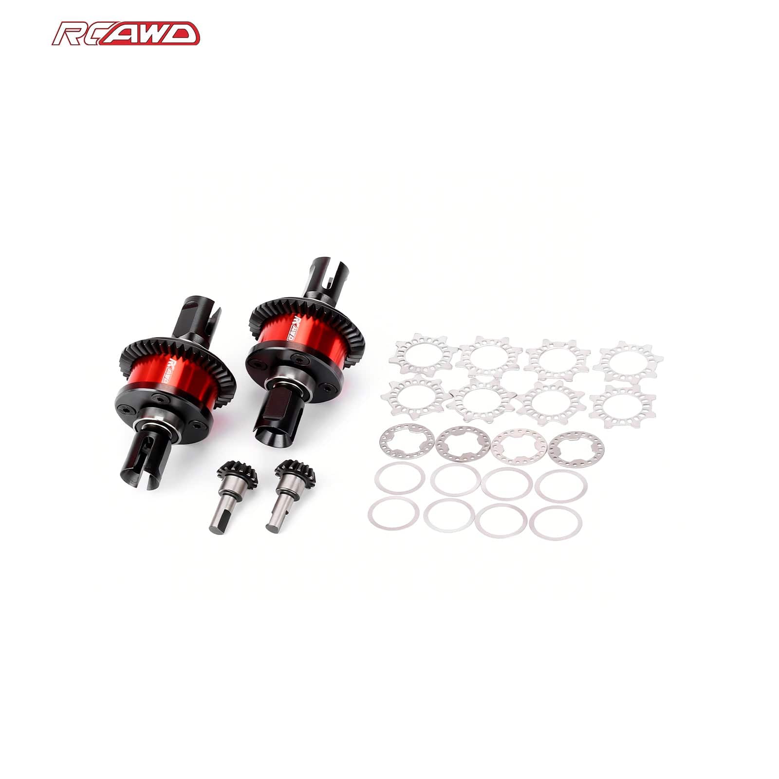 RCAWD ARRMA 6S RCAWD ARRMA 6S 8S 42T Front Rear Differential Set with 15T Input Gear Limited Slip Kits