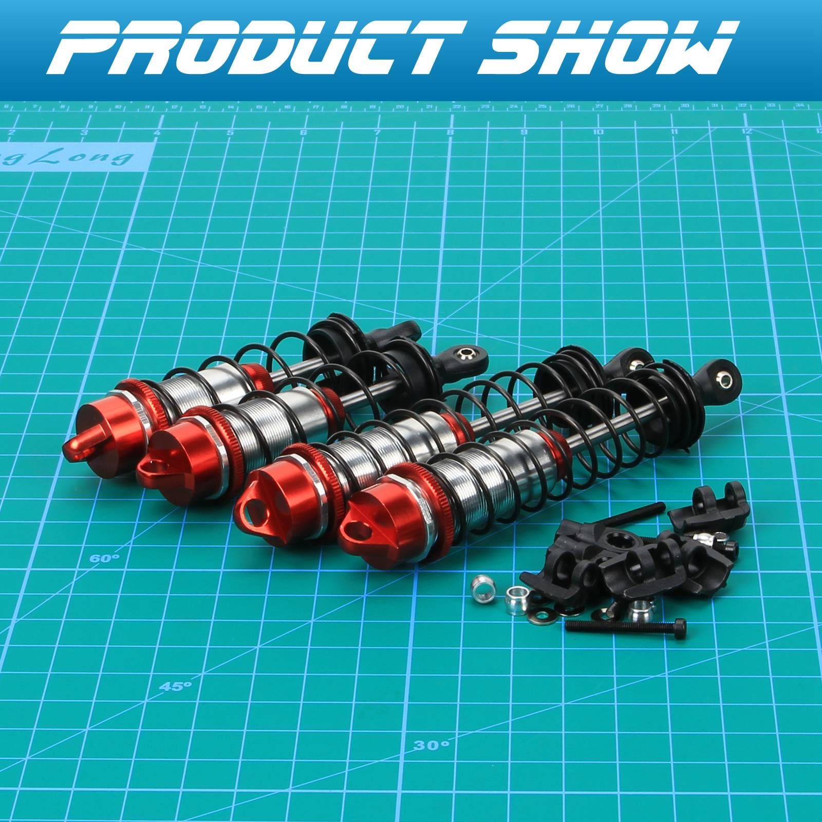 RCAWD ARRMA 6S RCAWD Arrma 6s big bore shocks for Mojave 6s blx talion senton  4WD RTR 4pcs Red