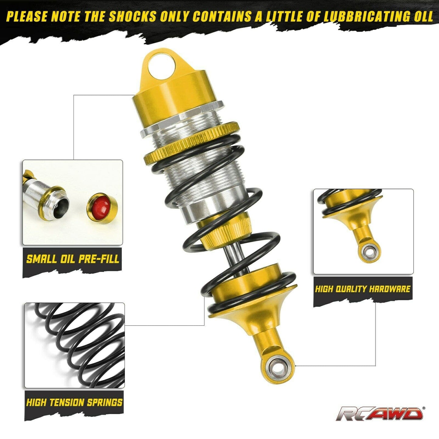 RCAWD ARRMA 6S RCAWD Arrma 6S BLX Shocks ARA330627 for Felony Infraction Limitless