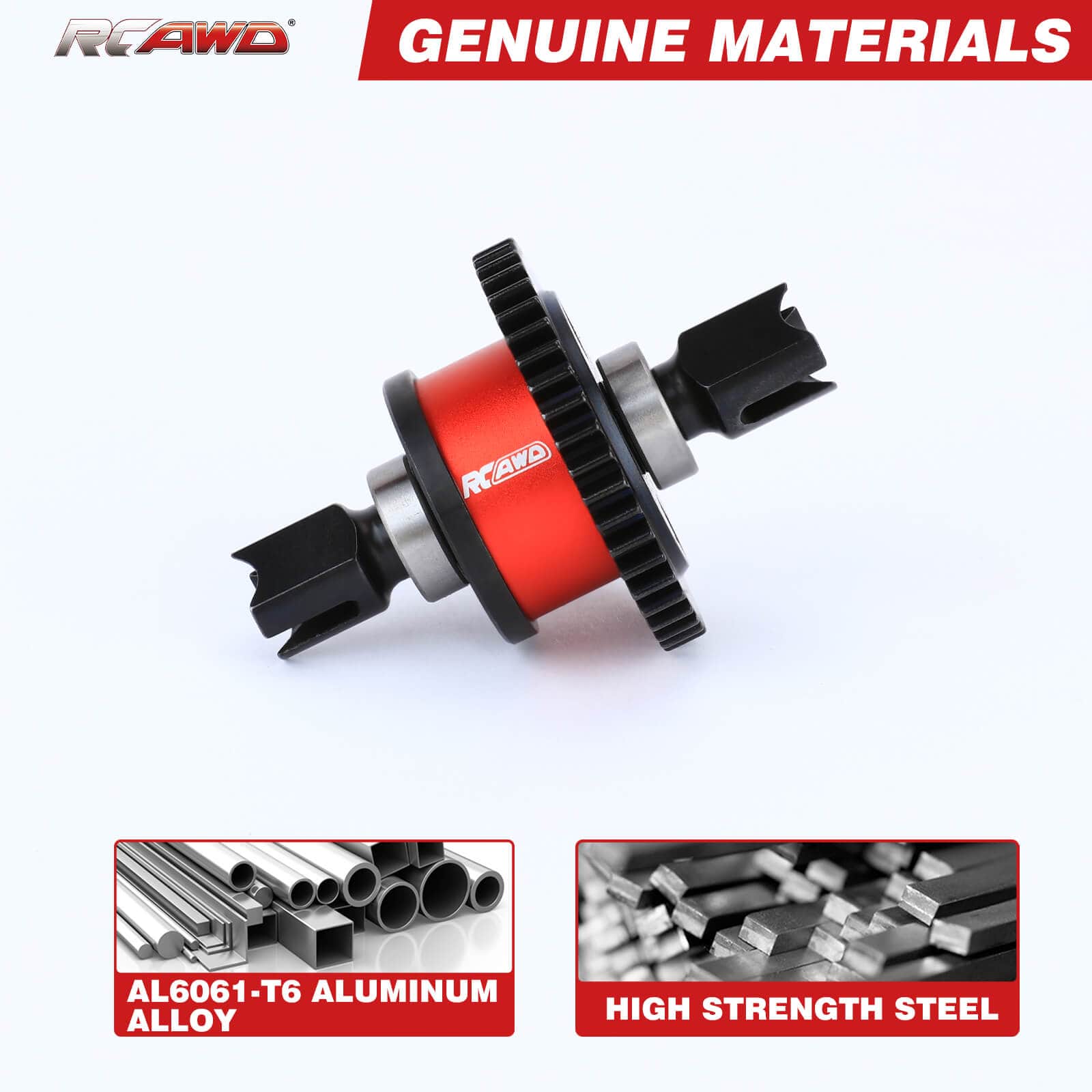 RCAWD ARRMA 6S RCAWD Arrma 6S Center Diff Set 46T 50T Aluminum