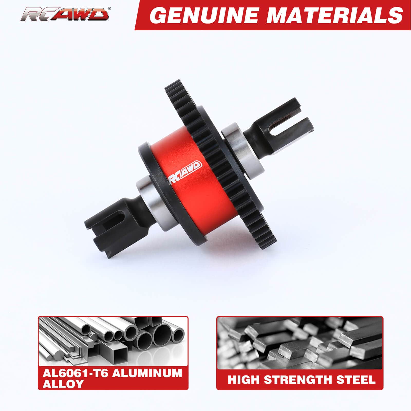 RCAWD ARRMA 6S RCAWD Arrma 6S Center Diff Set 46T 50T Aluminum