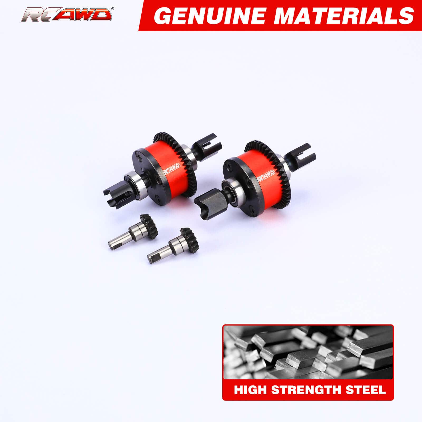 RCAWD ARRMA 6S RCAWD Arrma 6S RTR 38T 42T 45T Front Rear Diff Set with 9T 14T 15T Input Gear