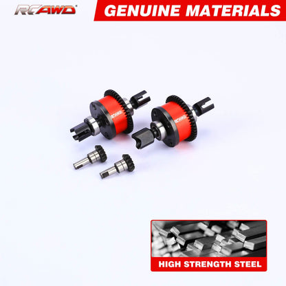 RCAWD ARRMA 6S RCAWD Arrma 6S RTR 38T 42T 45T Front Rear Diff Set with 9T 14T 15T Input Gear
