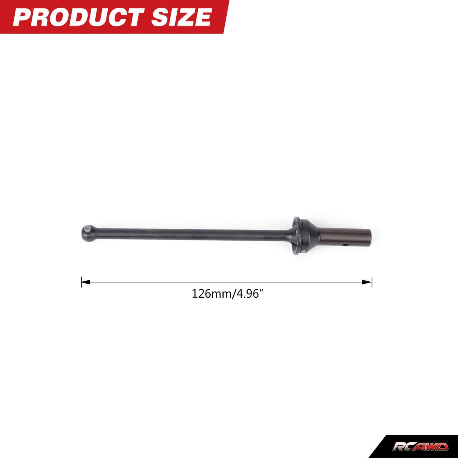 RCAWD ARRMA 6S RCAWD LIMITLESS 126MM Alum Alloy CVD Drive Shaft Set For Arrma 1/7 Upgrade Parts