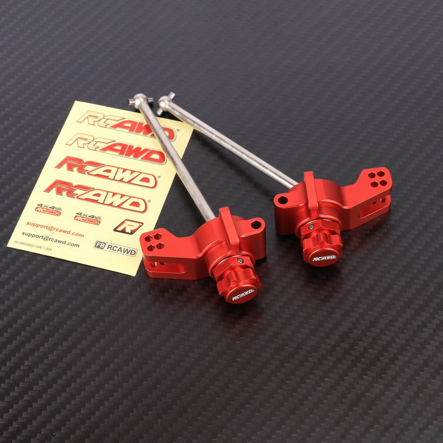 RCAWD ARRMA 6S Rear Hub Carrier Set RCAWD Alum Alloy Front Steering Knuckle Rear Hub Carrier Set For Arrma 1/7 1/8 6S Upgrade Parts