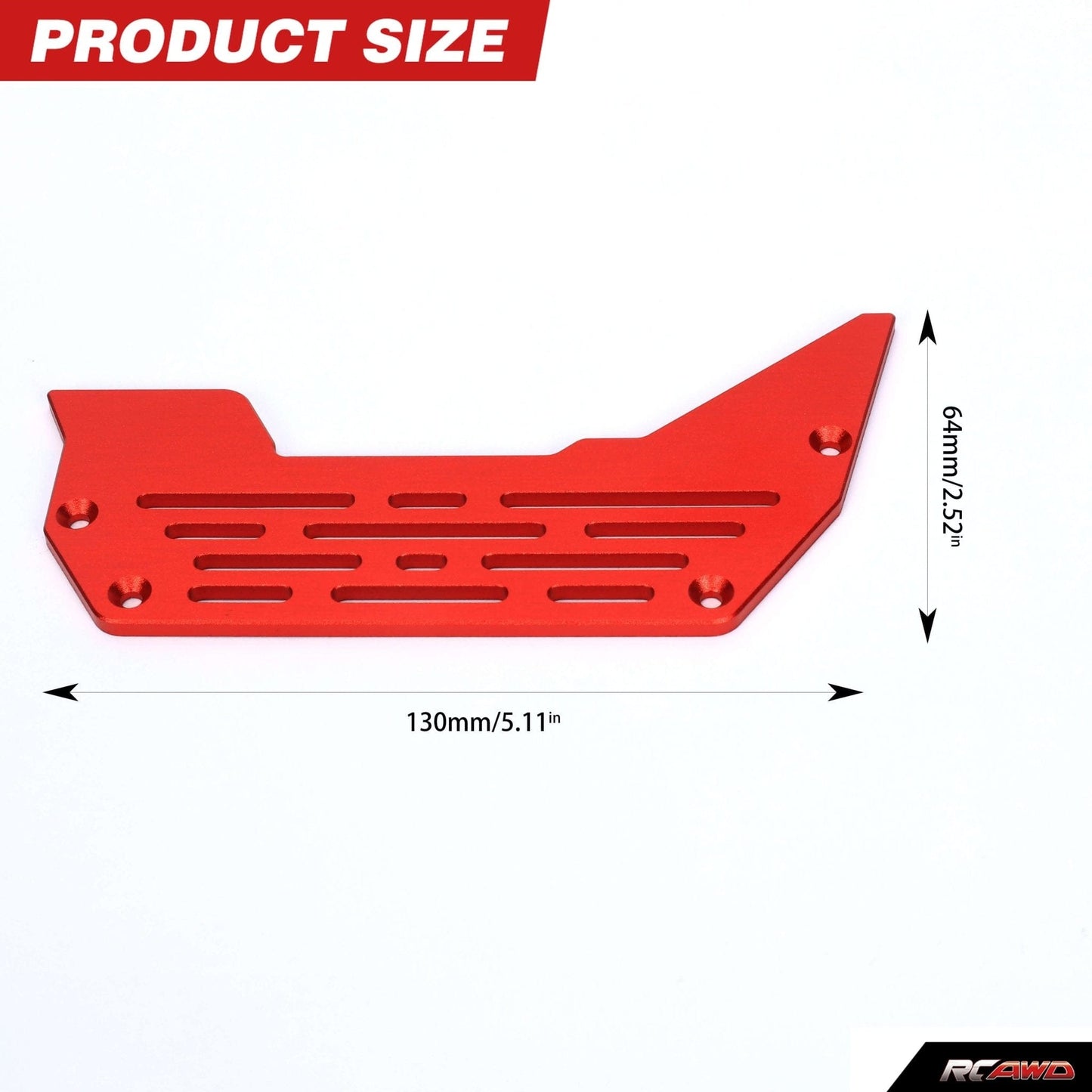 RCAWD ARRMA 6S Red RCAWD Arrma 6s Limitless Upgrades Side pedals R-ARA320509