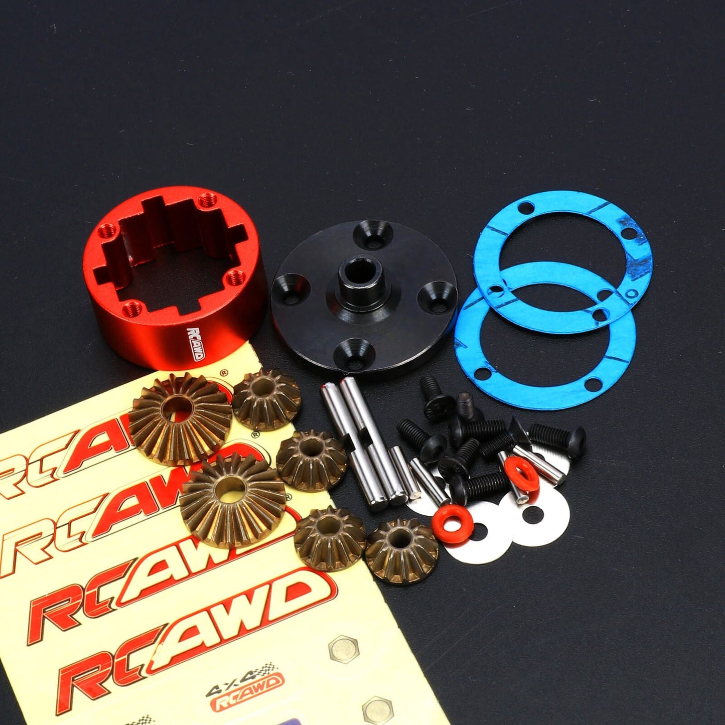 RCAWD ARRMA 6S Red RCAWD Arrma 6s RTR Front/Rear Metal Diff Set