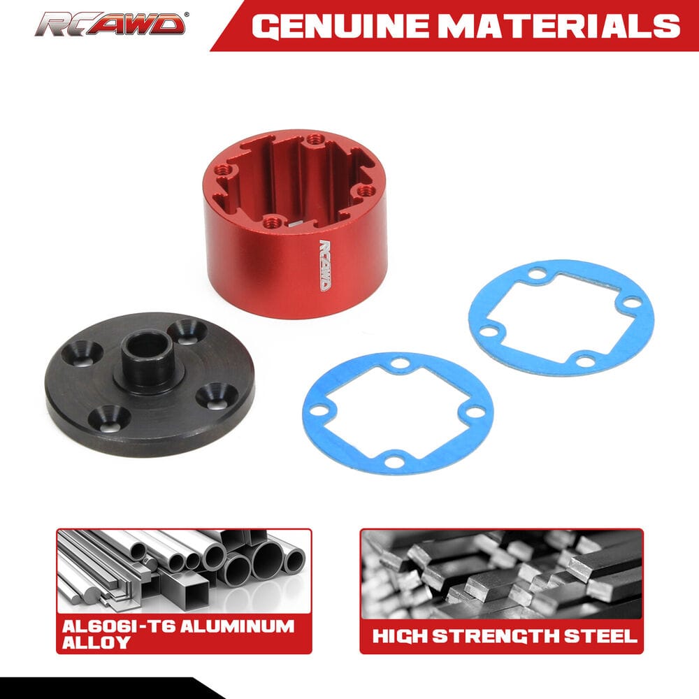 RCAWD ARRMA 6S Red RCAWD arrma 6s upgrades parts Alloy Diff Case (29mm) ARA311061R