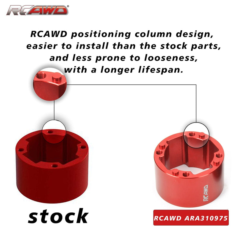 RCAWD Arrma 8s Upgrades Alloy Diff Case Set ARA310975R - RCAWD