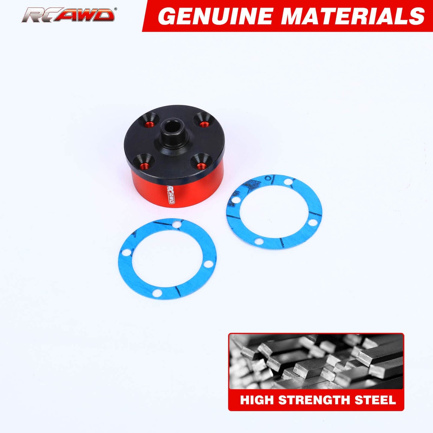 RCAWD Arrma 6s RTR Front/Rear Metal Diff Set - RCAWD