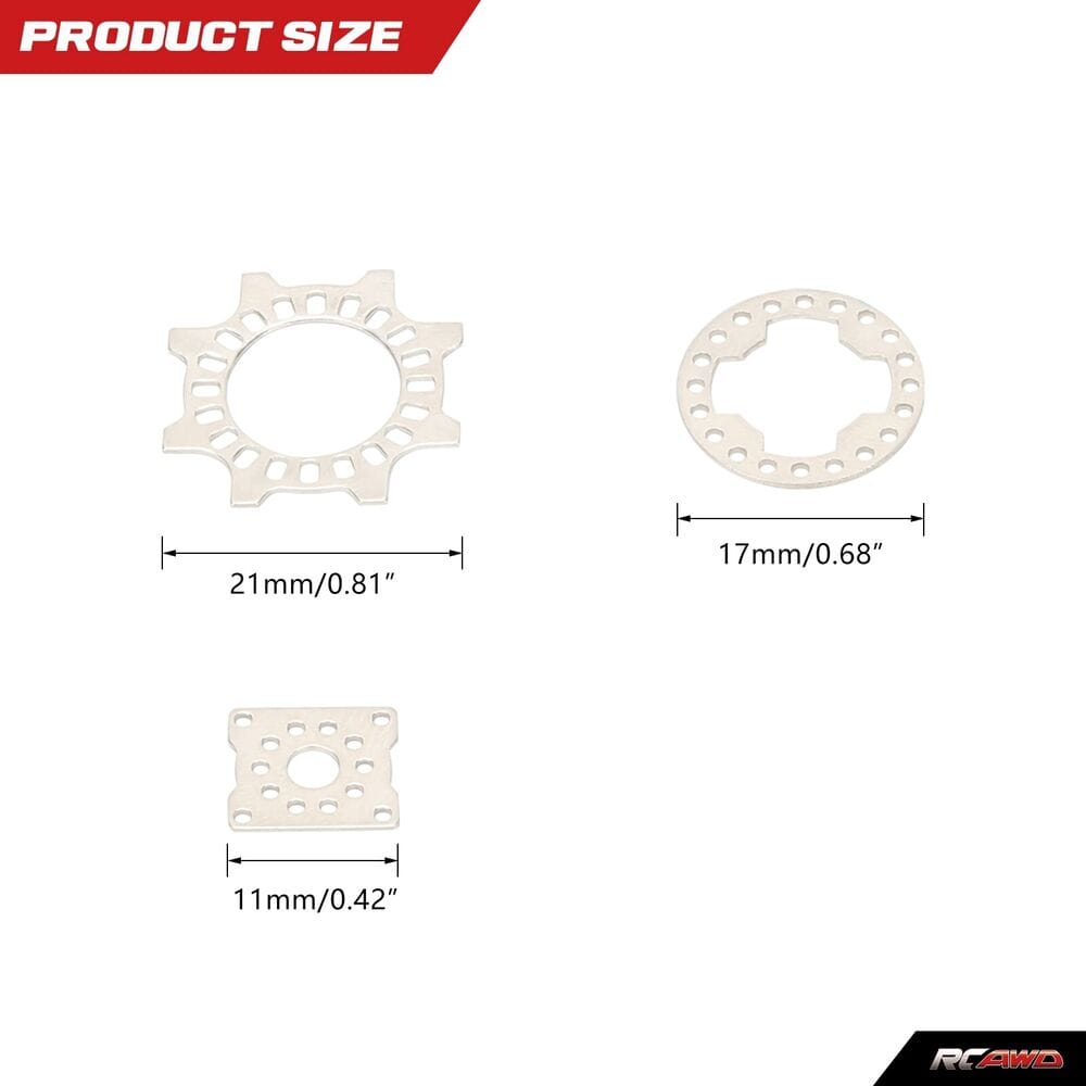 RCAWD ARRMA 6S Sliver RCAWD Arrma 6s Active Diff Plates ARA310984BL- Arrma 6s upgrades parts