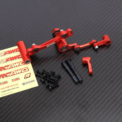 RCAWD ARRMA 6S Steering RCAWD Alum Alloy Steering Servo Mount Set with 23T 25T Servo Arm for Arrma 6S Upgrade Parts