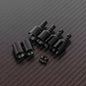 RCAWD ARRMA 6S With Steel Center Drive Shaft Cup / Black RCAWD Arrma 6S EXB Steel Diff Outdrive Output Cups Set with Input Shaft Cup