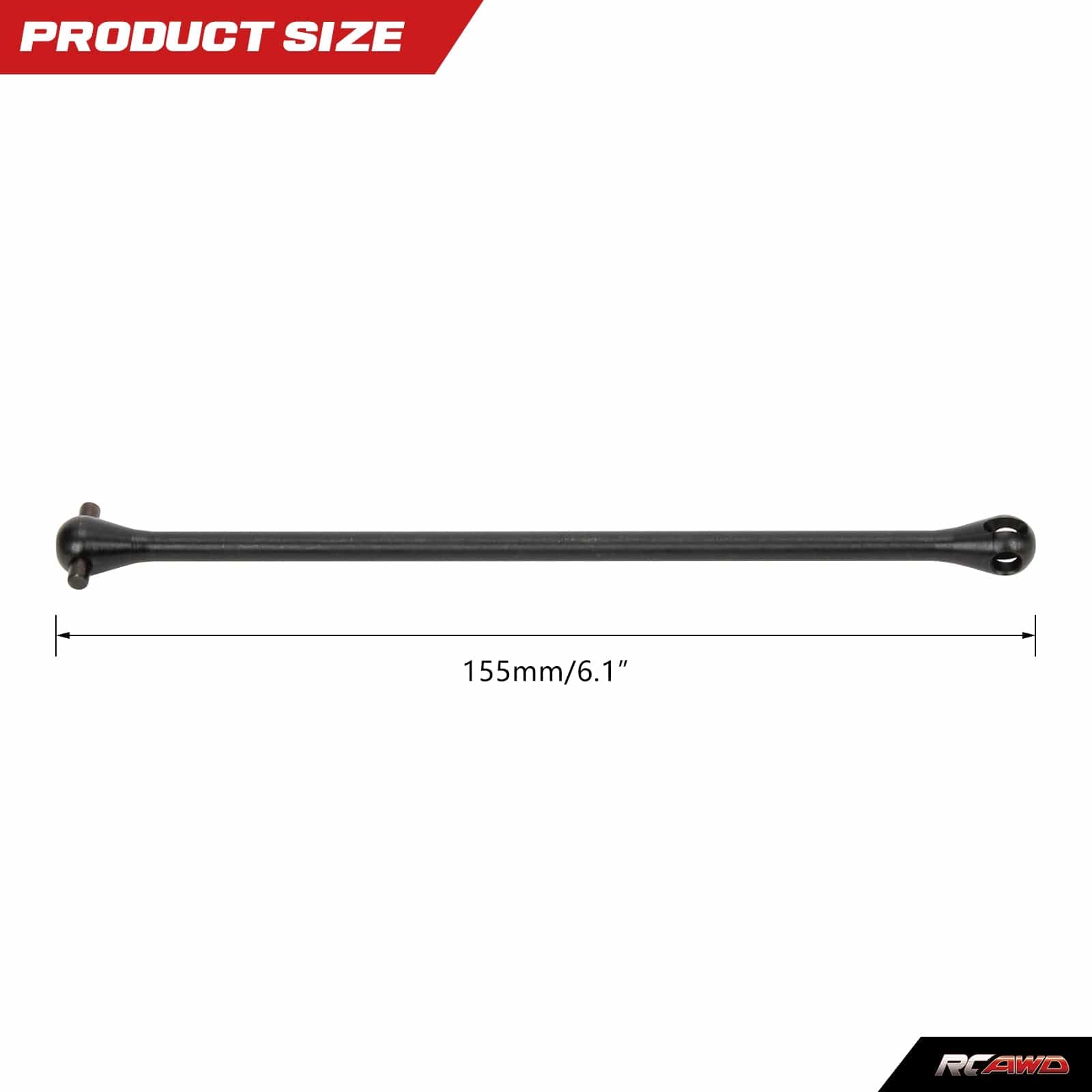 RCAWD ARRMA 8S 148mm RCAWD Arrma 1/5 Kraton Outcast 8S Upgrades 148mm Front Center Driveshaft