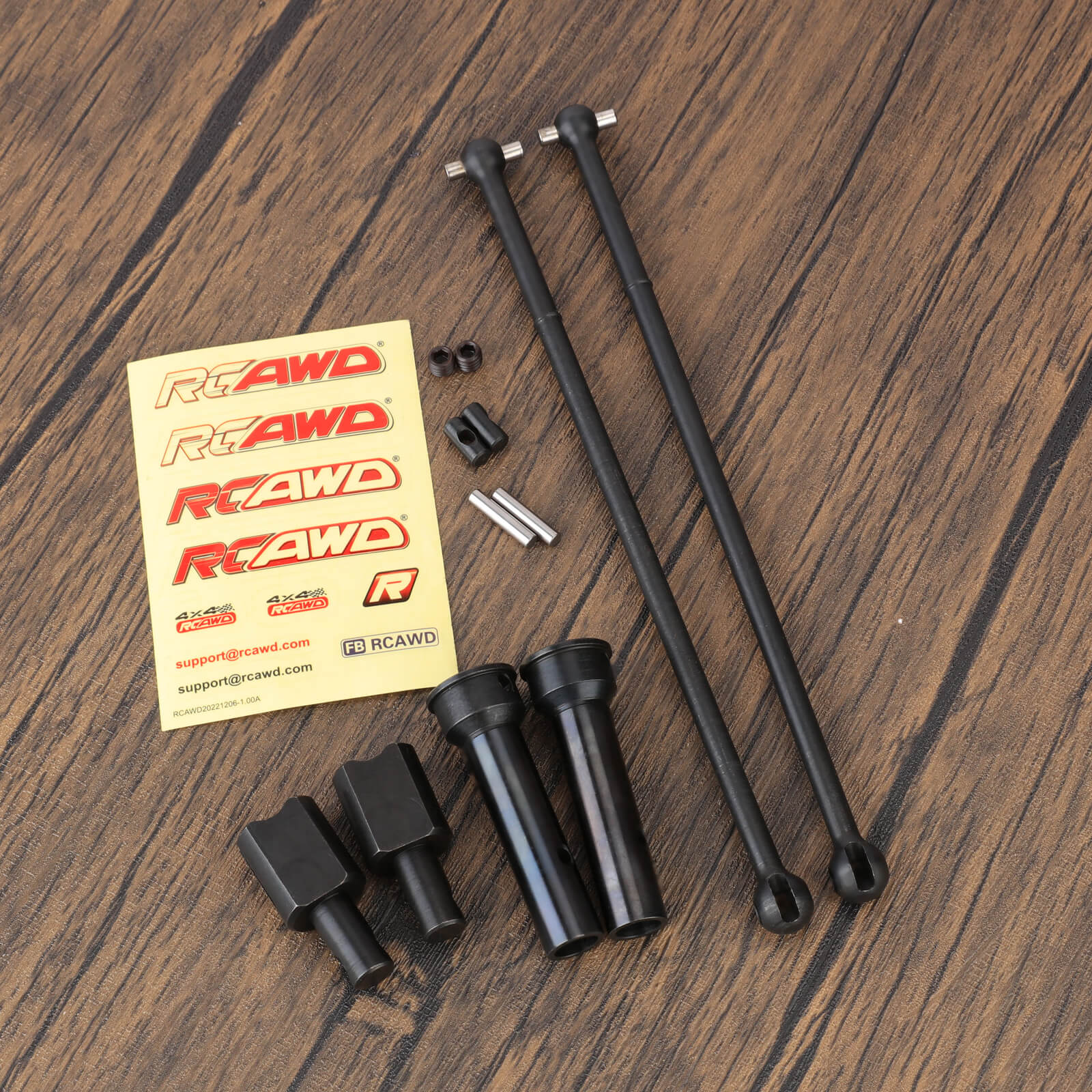 RCAWD 182MM Heavy Duty No Rust CVD Driveshaft Set for Arrma 1/5