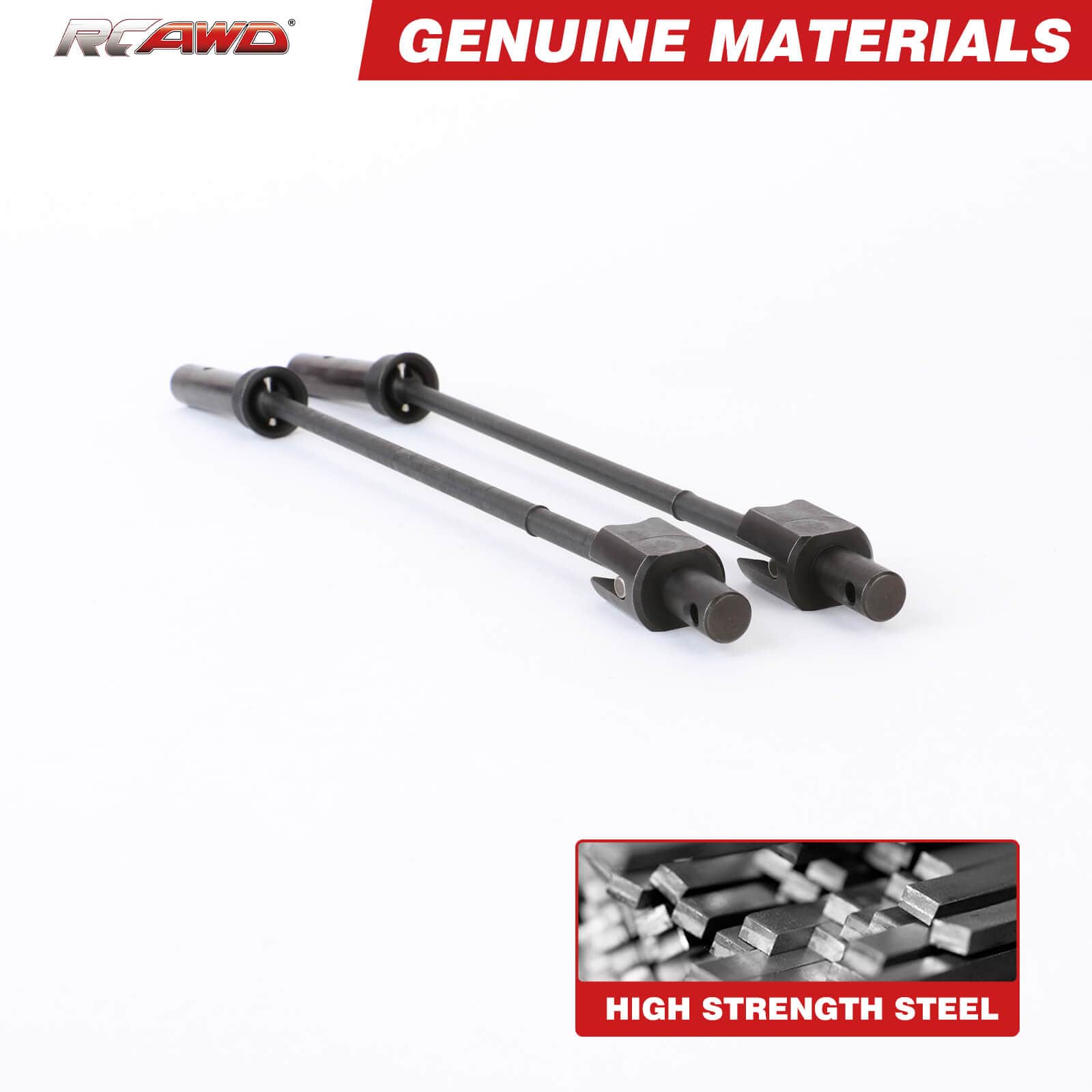 RCAWD ARRMA 8S 182mm F/R no rust  driveshaft set RCAWD Arrma 1/5 Kraton Outcast 8S Driveshaft Set 182mm V3D3-ARA310926BL