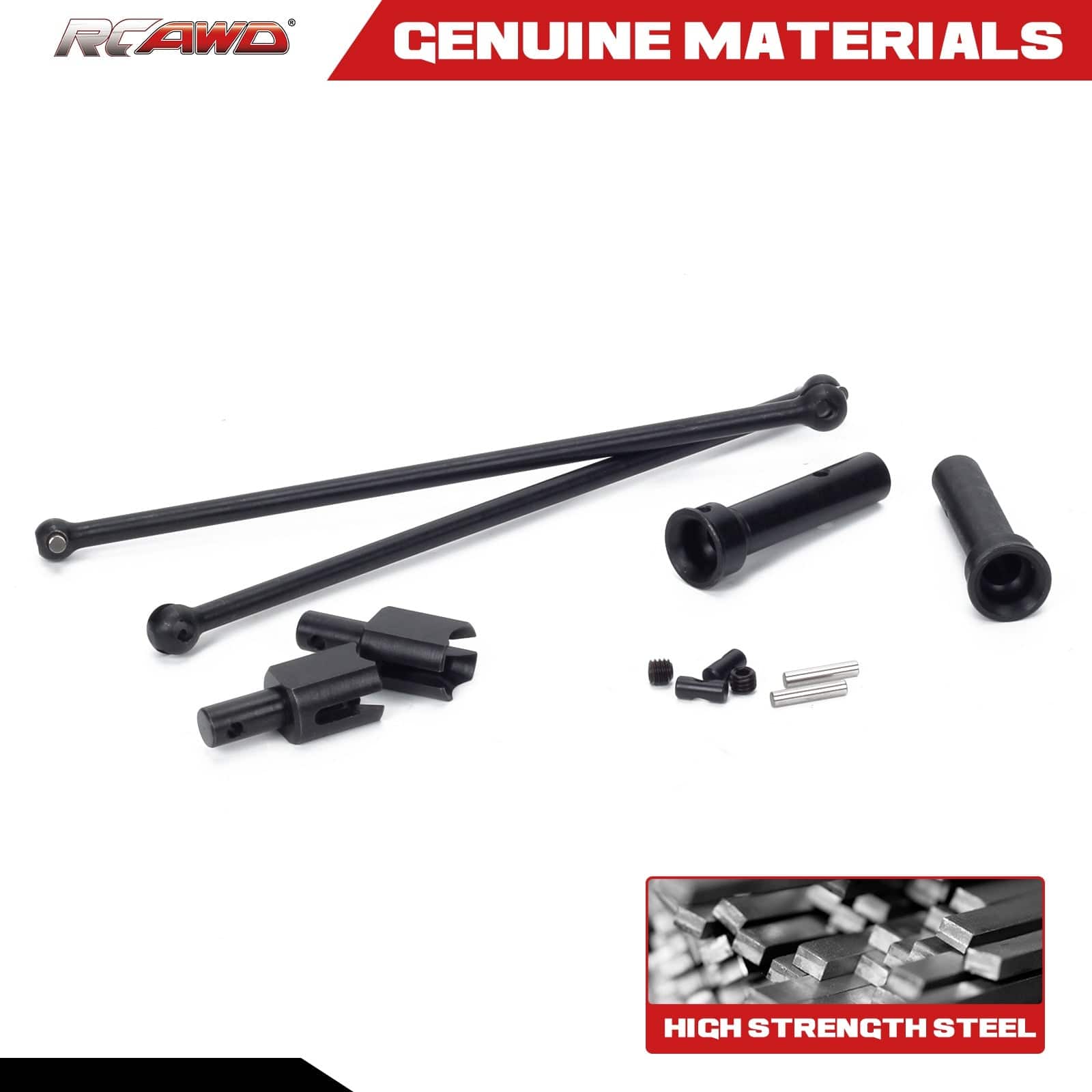 RCAWD ARRMA 8S 182mm RCAWD Arrma 1/5 Kraton Outcast 8S Upgrades 182mm F/R Driveshaft Set