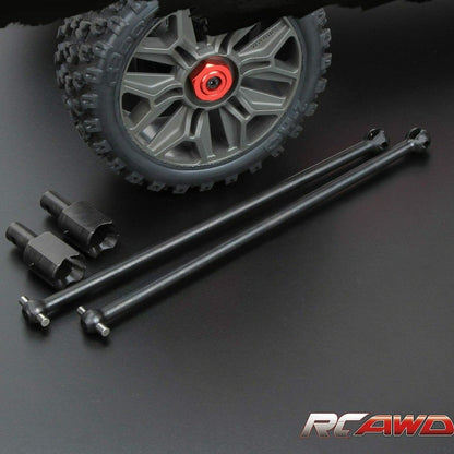 RCAWD ARRMA 8S Black RCAWD 1/5 Arrma 8S Kraton Outcast driveshaft with steel diff outdrive ARA310926