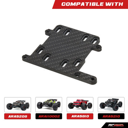 RCAWD ARRMA 8S Black RCAWD Arrma 1/5 Kraton Outcast 8S Carbon Fiber Castle Mounts