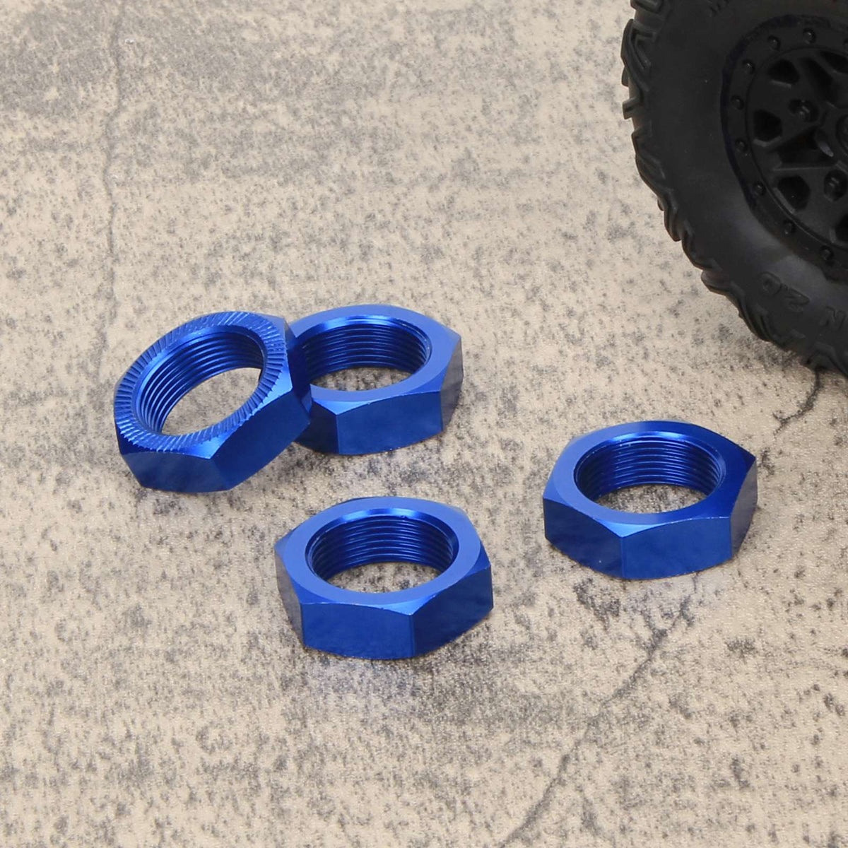 RCAWD ARRMA 8S Blue RCAWD Arrma 1/5 Kraton Outcast 8S Upgrades 24mm Aluminum Wheel Nut 4pcs