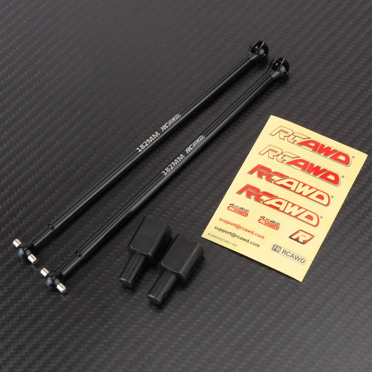 RCAWD ARRMA 8S CVD Main Shaft with Diff Cup RCAWD Arrma 1/5 Kraton Outcast 8S 182MM Heavy Duty No Rust CVD Driveshaft Set