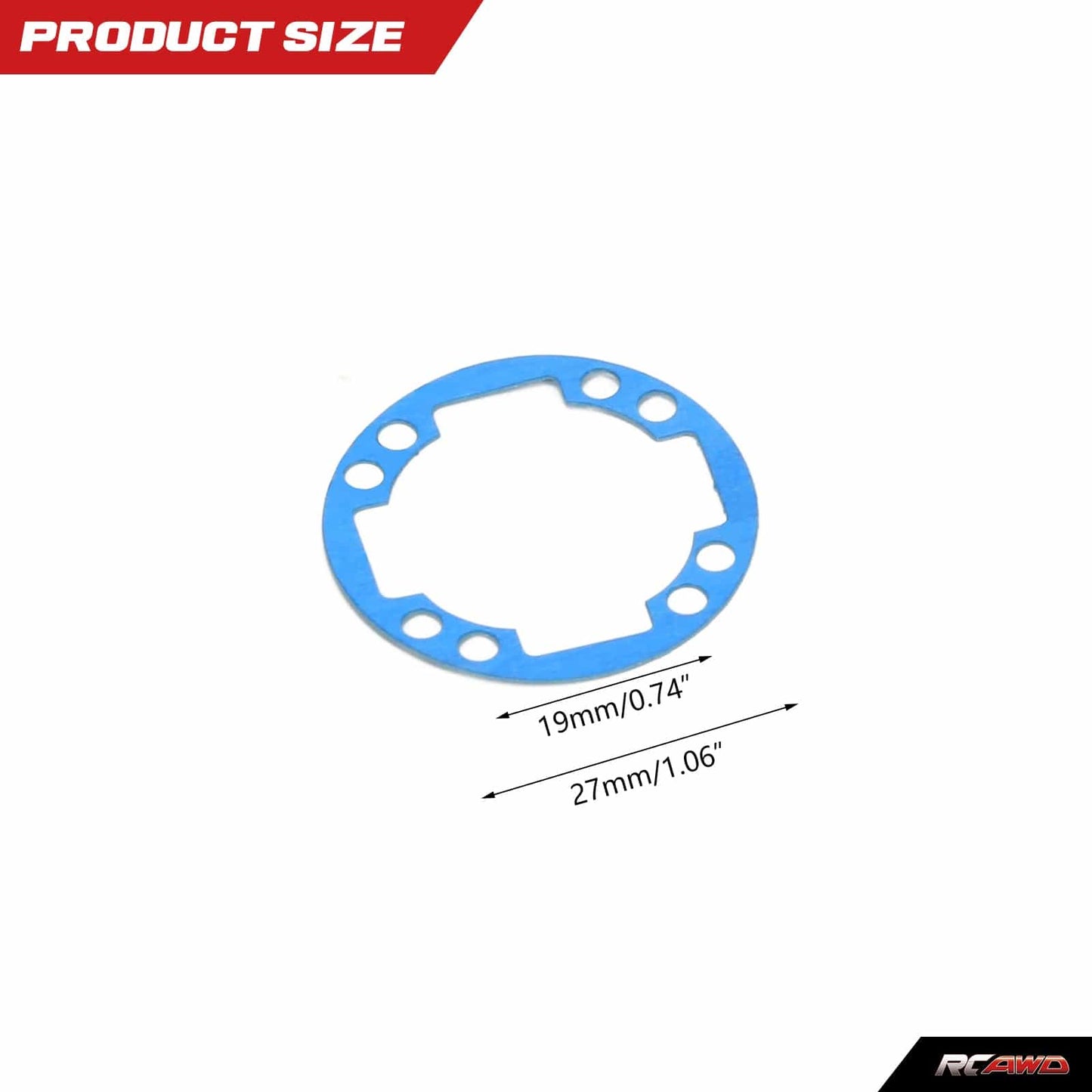 RCAWD ARRMA 8S Diff Gaskets RCAWD Arrma 1/5 Kraton Outcast 8S Upgrades Non Asbestos Diff Gaskets 4pcs