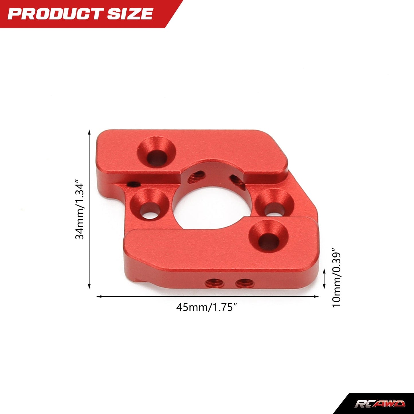 RCAWD ARRMA 8S RCAWD Arrma 1/5 Kraton Outcast 8S Aluminum Motor Mounts Motor Plate Set