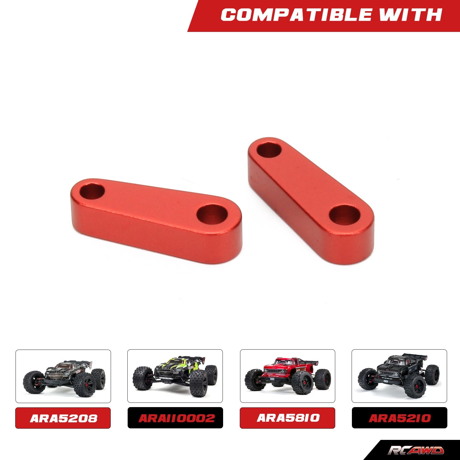 RCAWD ARRMA 8S RCAWD Arrma 1/5 Kraton Outcast 8S Aluminum Suspension Mounts Set