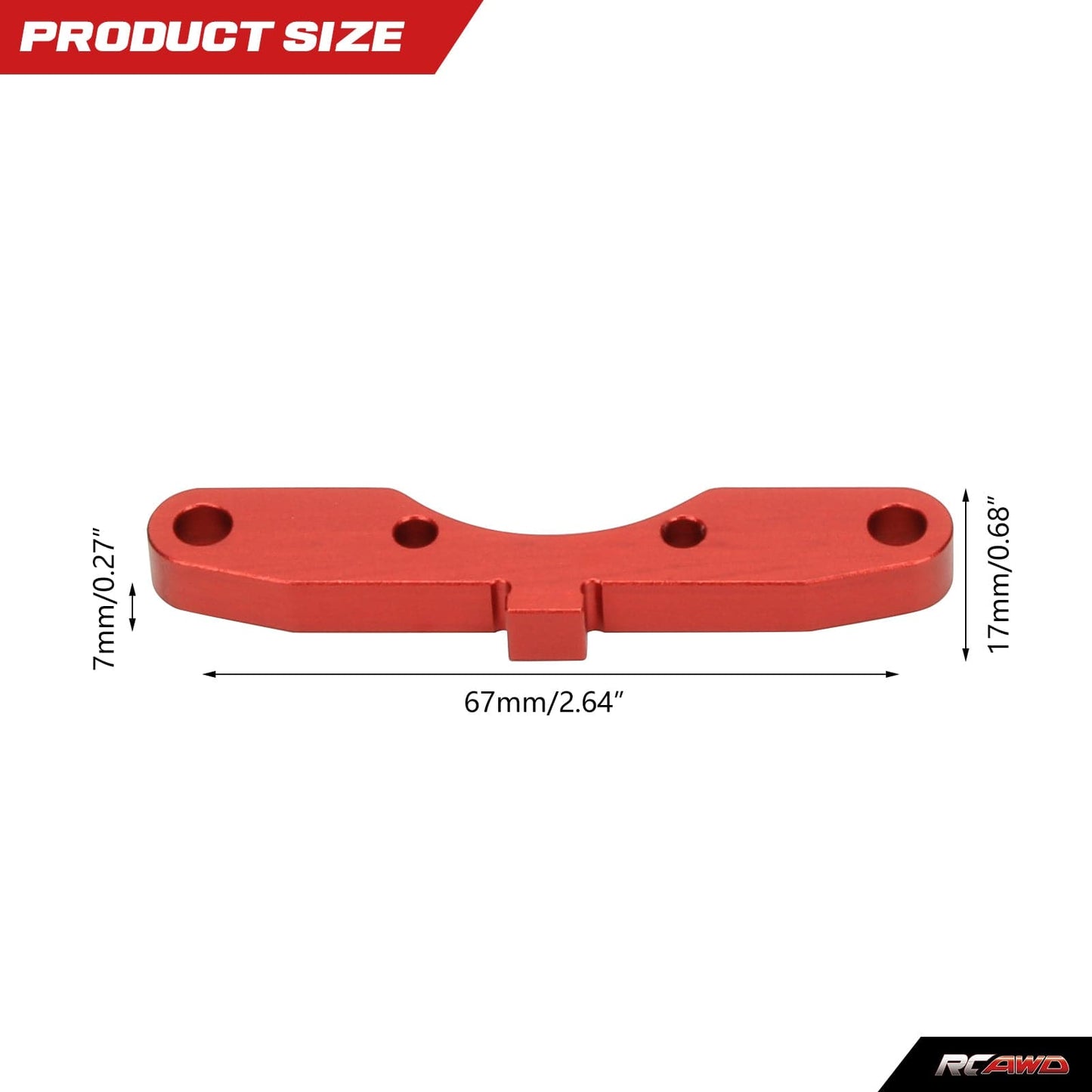 RCAWD ARRMA 8S RCAWD Arrma 1/5 Kraton Outcast 8S Aluminum Suspension Mounts Set