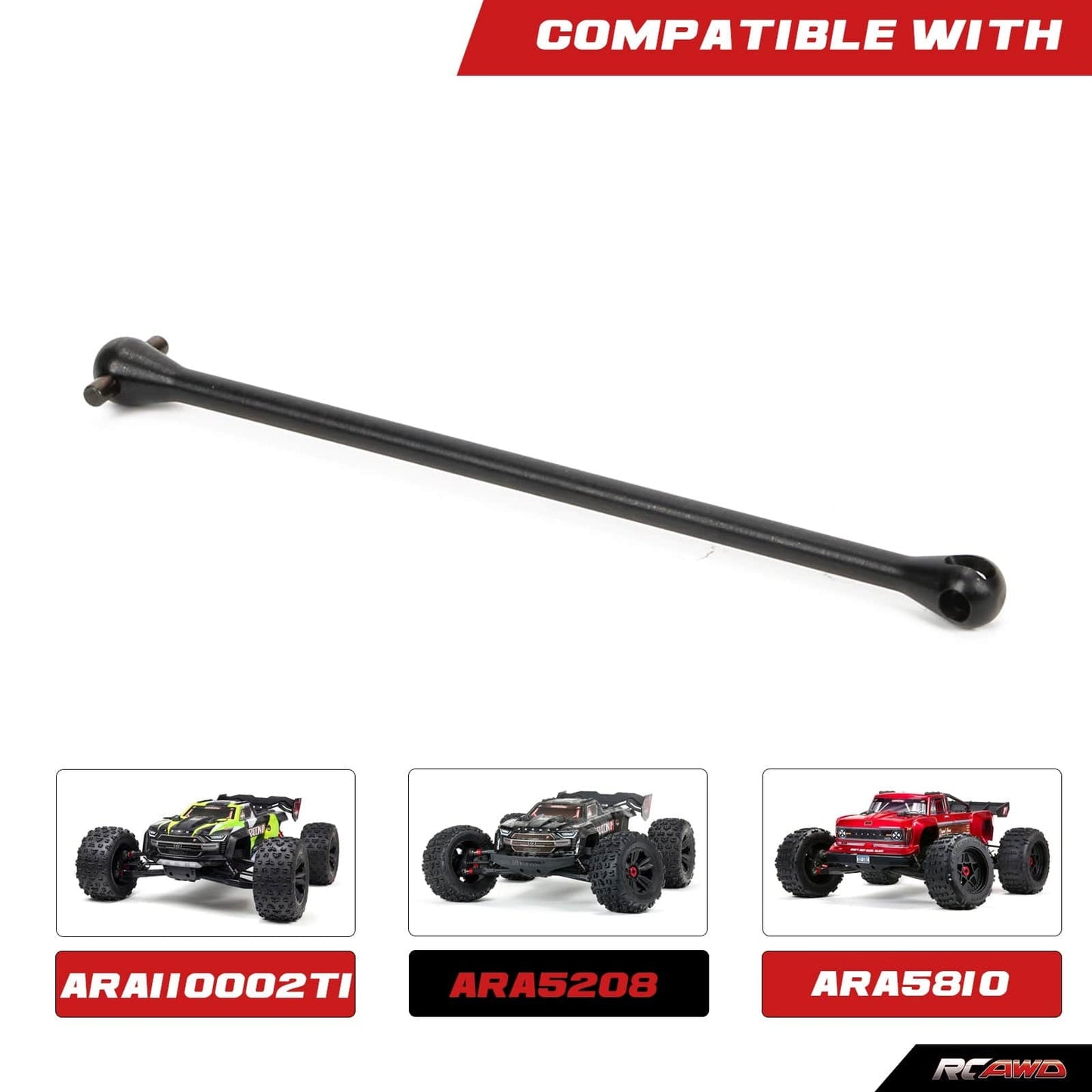 RCAWD ARRMA 8S RCAWD Arrma 1/5 Kraton Outcast 8S Upgrades 136mm/201mm Center Front CVD Driveshaft