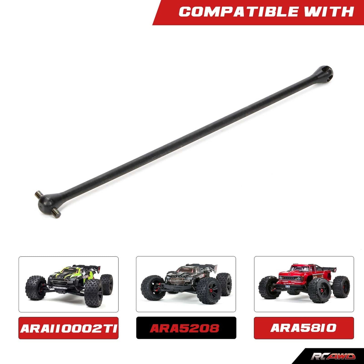 RCAWD ARRMA 8S RCAWD Arrma 1/5 Kraton Outcast 8S Upgrades 136mm/201mm Center Front CVD Driveshaft