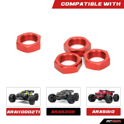 RCAWD ARRMA 8S RCAWD Arrma 1/5 Kraton Outcast 8S Upgrades 24mm Aluminum Wheel Nut 4pcs